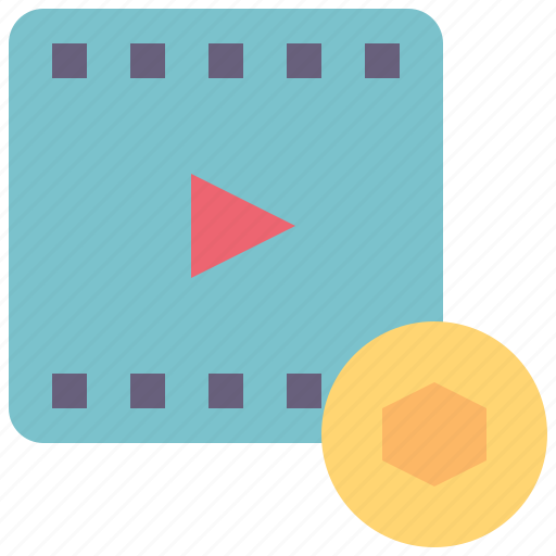 Video, film, motion, nft, non, fungible, token icon - Download on Iconfinder