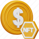 nft, price, dollar, money, token, cryptocurrency, digital 