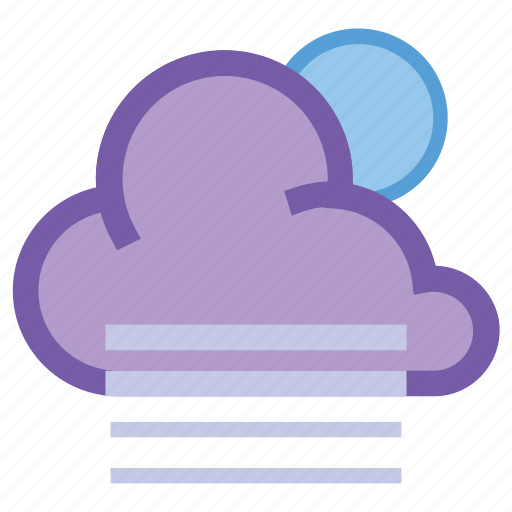 Fog, night, clouds, forecast, haze, moon, weather icon - Download on Iconfinder