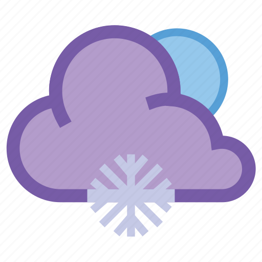 Frosty, night, forecast, moon, snow, snowflake, weather icon - Download on Iconfinder