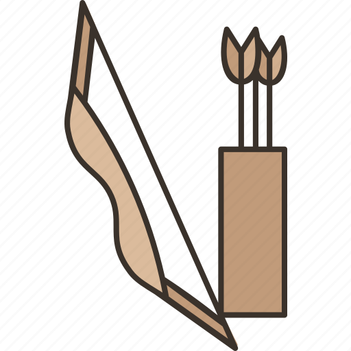 Bow, arrow, archery, weapon, hunt icon - Download on Iconfinder