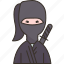 kunoichi, female, ninja, killer, spy 