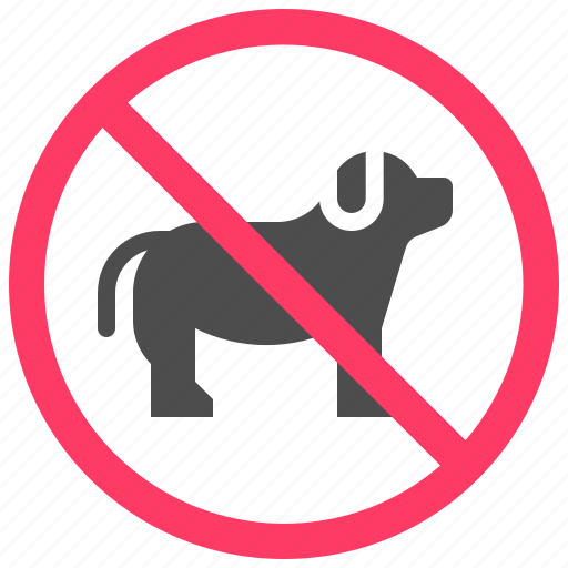 Forbidden, sign, warning, prohibition, no dog, no pet, animal icon - Download on Iconfinder
