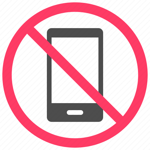 Forbidden, sign, warning, prohibition, no cell phone, mobile phone, smart phone icon - Download on Iconfinder