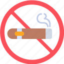 no, cigar, tobacco, smoking, smoke, cigarette, icon