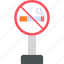 no, smoking, sign, board, cigarette 