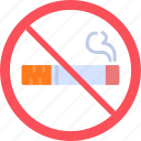 no, smoking, business, hotel, line, outline, sign, icon