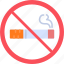 no, smoking, business, hotel, line, outline, sign, icon 