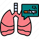 lungs, cigarette, smoke, cancer, respiratory, disease, infection, icon