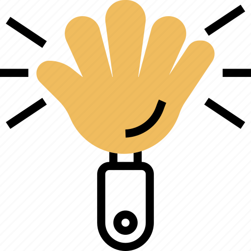 Clappers, hand, cheering, applause, fun icon - Download on Iconfinder