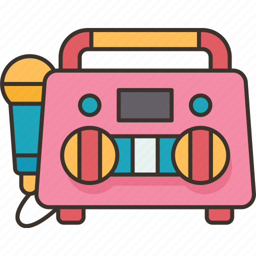Oombox, microphone, speaker, musical, toy icon - Download on Iconfinder