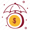 money, umbrella, protection, protect, business, finance