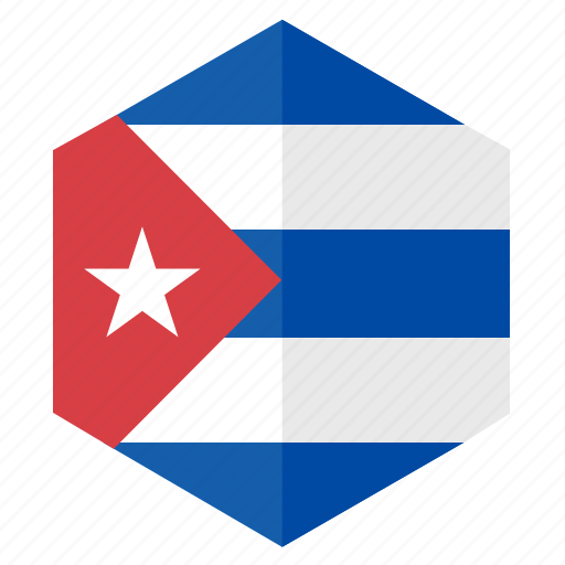 America, country, cuba, design, flag, hexagon icon - Download on Iconfinder