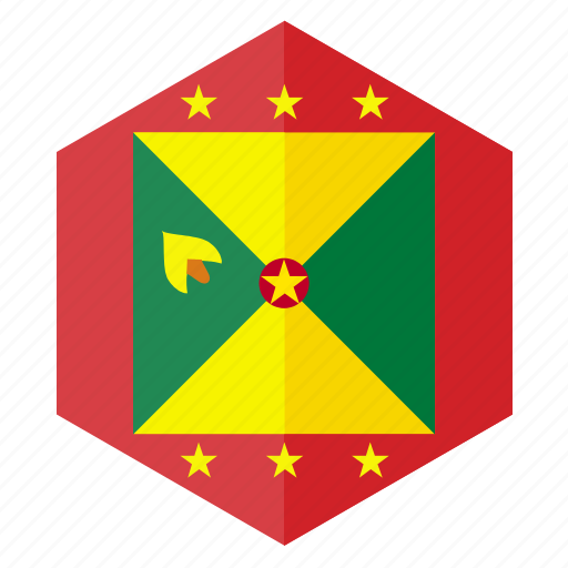 America, country, design, flag, grenada, hexagon icon - Download on Iconfinder