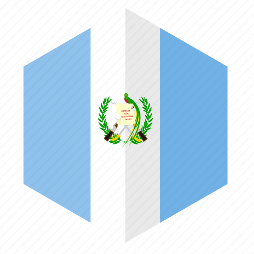 America, country, design, flag, guatemala, hexagon icon - Download on Iconfinder