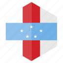 america, country, design, flag, hexagon, netherland antilles 