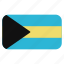 bahamas, flag icon, north america, rounded 