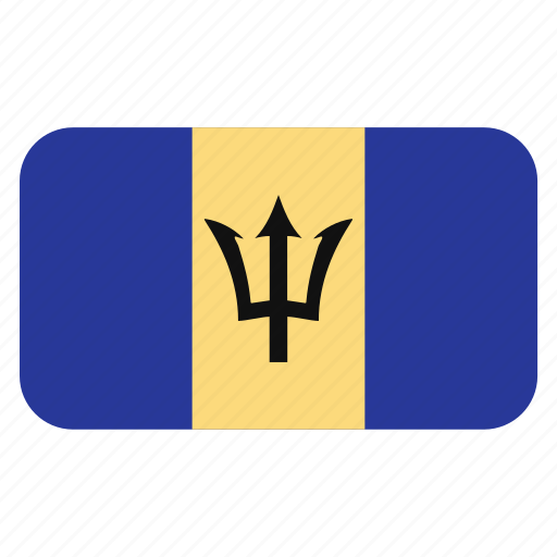 Barbados, flag icon, north america, rounded icon - Download on Iconfinder