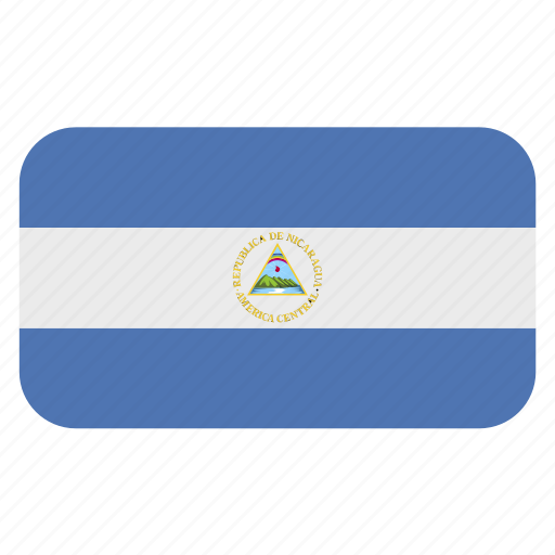 Flag icon, nicaragua, north america, rounded icon - Download on Iconfinder