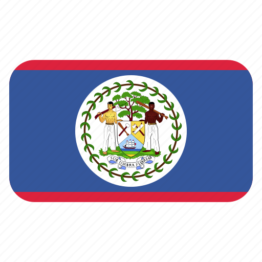 Belize, flag icon, north america, rounded icon - Download on Iconfinder