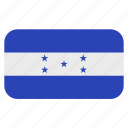 flag icon, honduras, north america, rounded