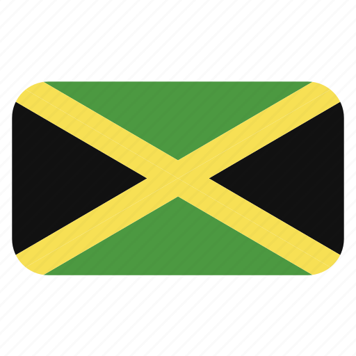 Flag icon, jamaica, north america, rounded icon - Download on Iconfinder