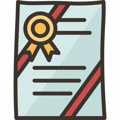 Notary, certificate, contract, legal, document icon - Download on Iconfinder