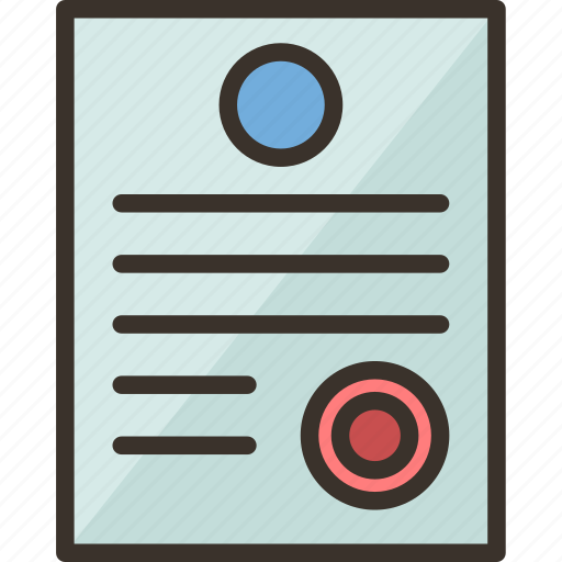 Notary, stamping, certificate, document icon - Download on Iconfinder