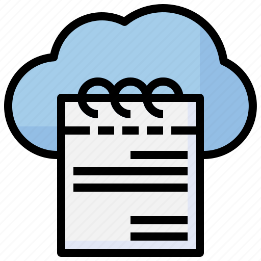Cloud, register, record, book, clipboard, education icon - Download on Iconfinder
