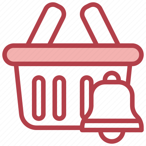 Basket, supermarket, online, shop, bell, ring icon - Download on Iconfinder