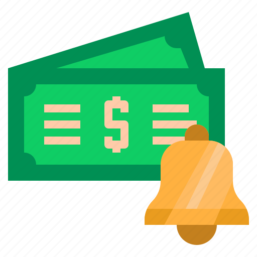 Money, cash, business, finance, bell, ring icon - Download on Iconfinder