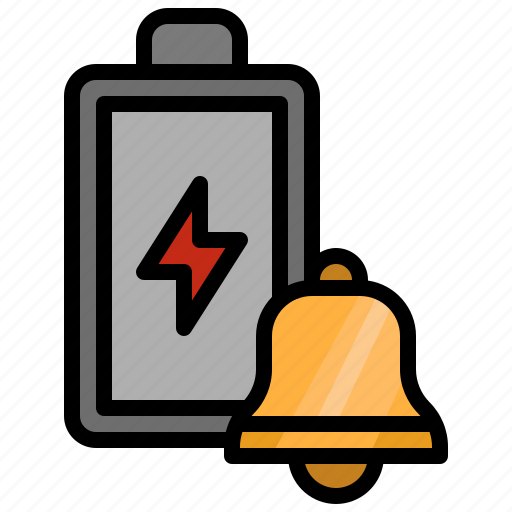 Battery, power, electronics, bell, ring icon - Download on Iconfinder