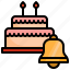 birthday, cake, party, time, date, bell 