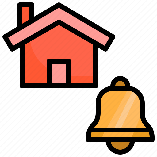 Home, house, alert, bell, ring icon - Download on Iconfinder