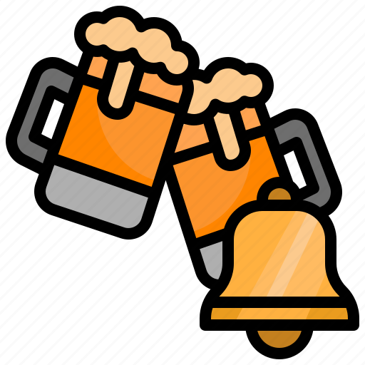 Party, time, beer, bell, ring icon - Download on Iconfinder