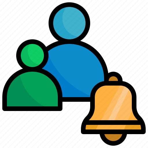 User, people, group, bell, ring icon - Download on Iconfinder