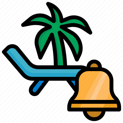 Vacation, summer, beach, bell, ring icon - Download on Iconfinder