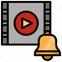 video, player, movie, bell, ring
