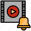 video, player, movie, bell, ring 