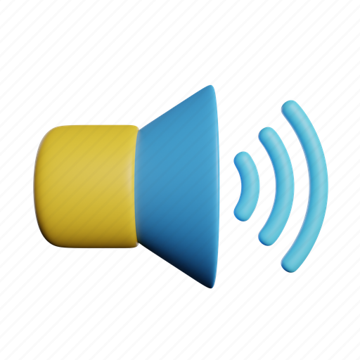 Sound, player, audio, song, speaker 3D illustration - Download on Iconfinder