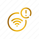 wifi, disconnect, notification, alert, signal
