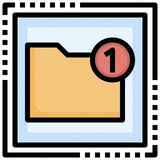 Folder, notification, file, storage, document, archive icon - Download on Iconfinder