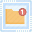 folder, notification, file, storage, document, archive