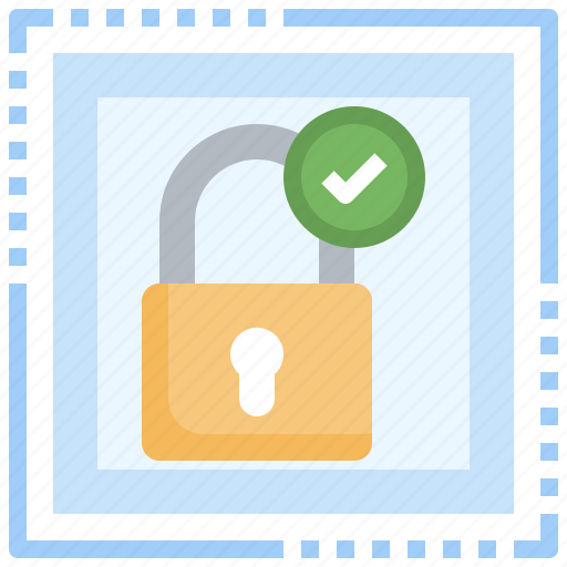 Padlock, approval, security, check, sign, notification icon - Download on Iconfinder