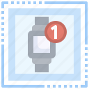 smartwatch, notification, electronics, message, watch