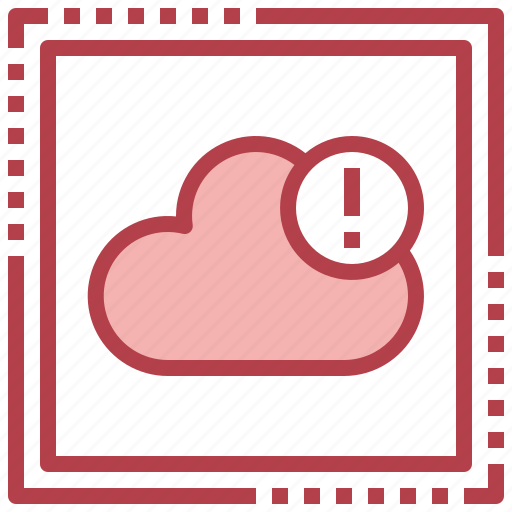 Cloud, storage, alert, exclamation, mark, file, warning icon - Download on Iconfinder