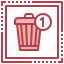 garbage, trash, bin, notification, ui 