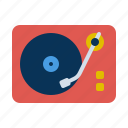 player, record, instrument, music, speaker