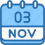 calendar, november, three, 3, date, monthly, time, month, schedule 