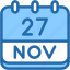 calendar, november, twenty, seven, date, monthly, time, and, month, schedule 